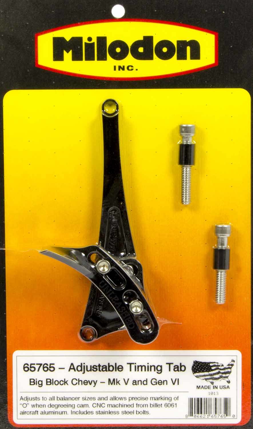 Milodon BBC Timing Pointer - Gen V/VI 6-8in Balancer