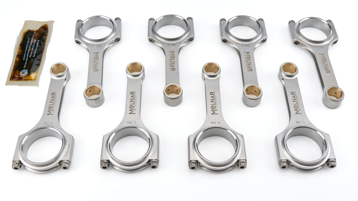 Molnar Technologies 5.700 H-Beam Rod Set SBC Lightweight