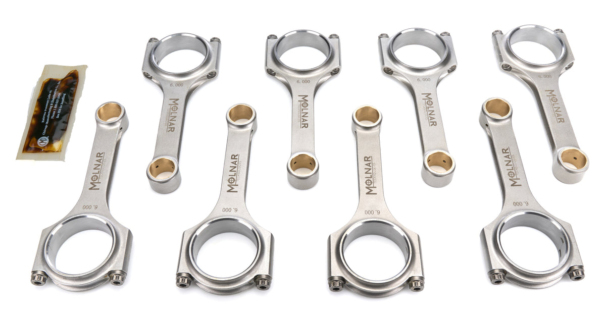 Molnar Technologies 6.000 H-Beam Rod Set SBC Lightweight