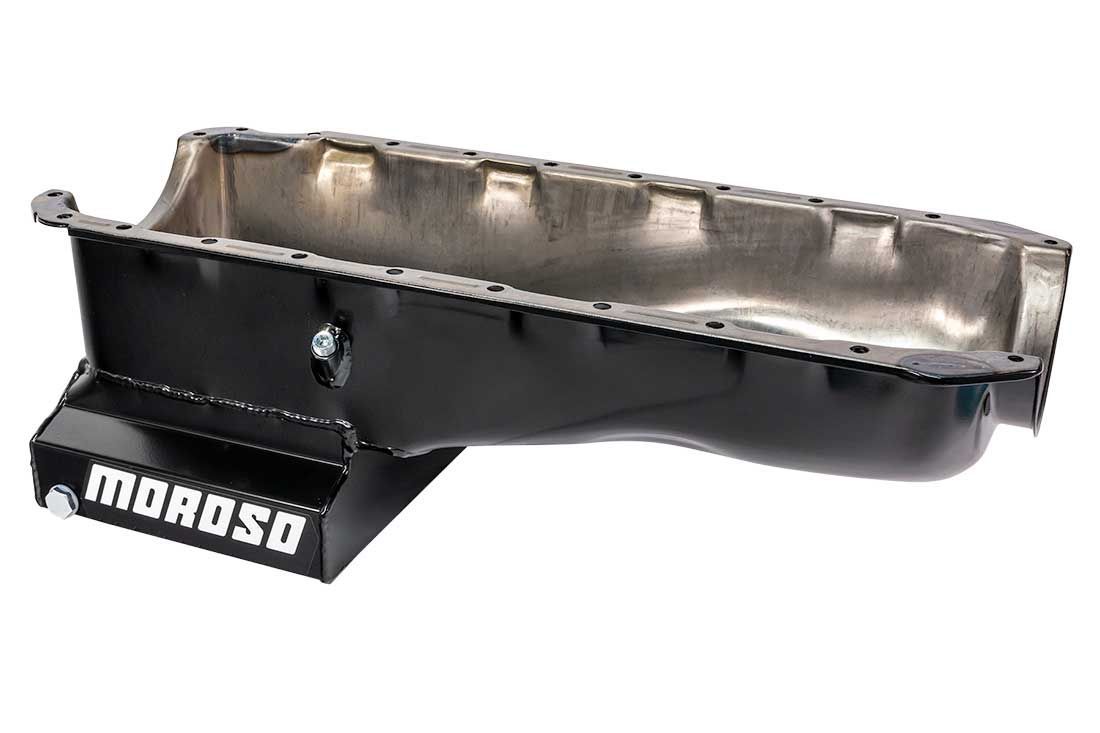 Moroso BBC Gen IV Steel Oil Pan - 6qt- GM A-Body