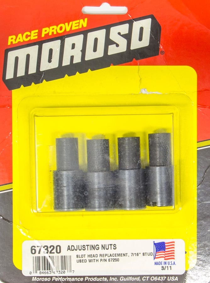 Moroso Stud Girdle Adj. Nuts 7/16in 4-Pack