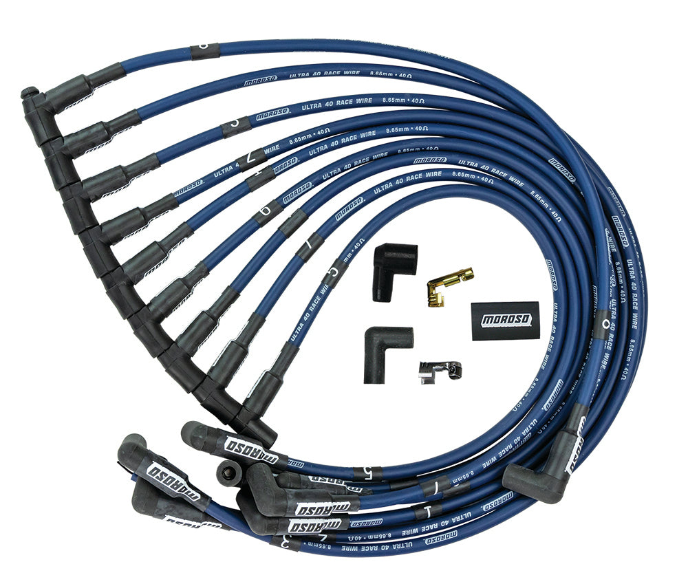 Moroso Ultra 40 Plug Wire Set - Blue