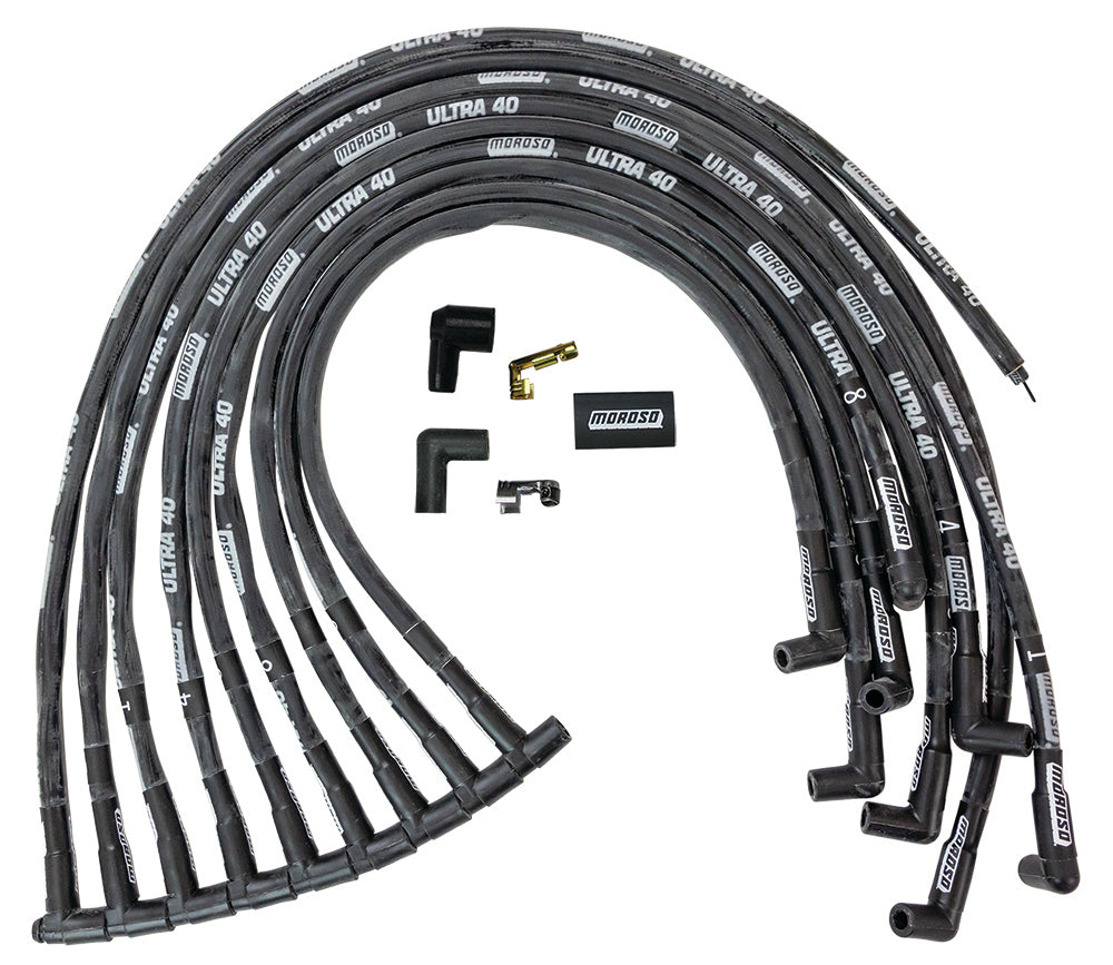 Moroso Ultra 40 Plug Wire Set - Black