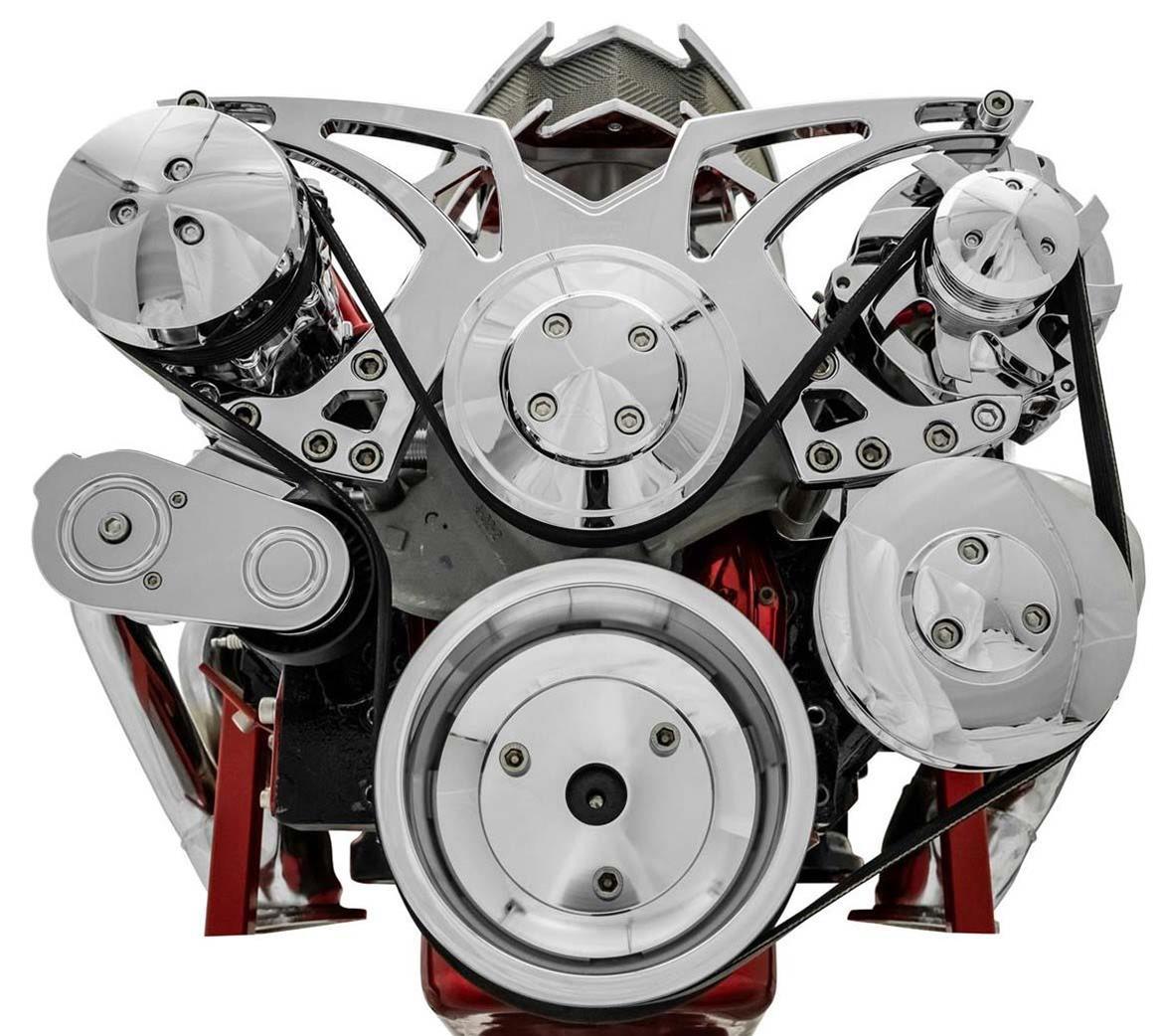 March Performance SBC Style Track Serp System W/ P/S Chrome
