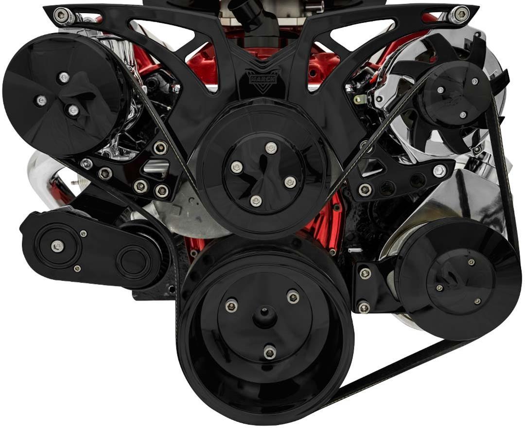 March Performance BBC Style Track Serp System W/ AC Black