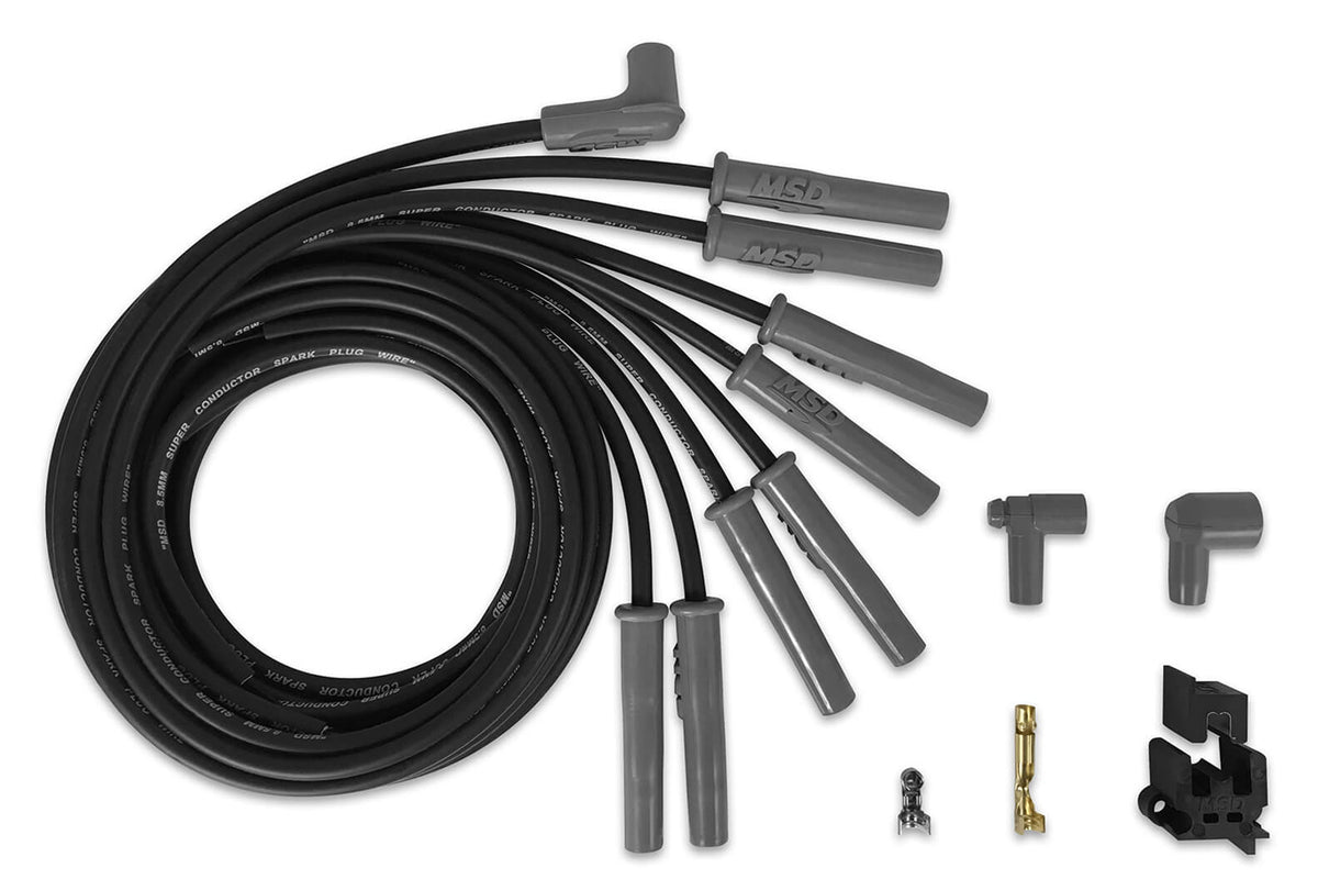 MSD 8.5MM Spark Plug Wire Set - Black
