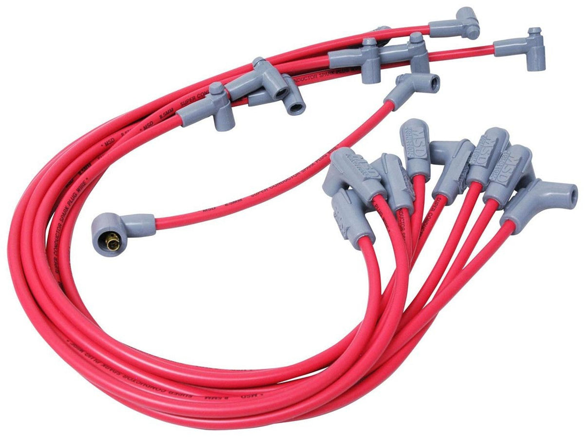 MSD 8.5MM Spark Plug Wire Set - Red