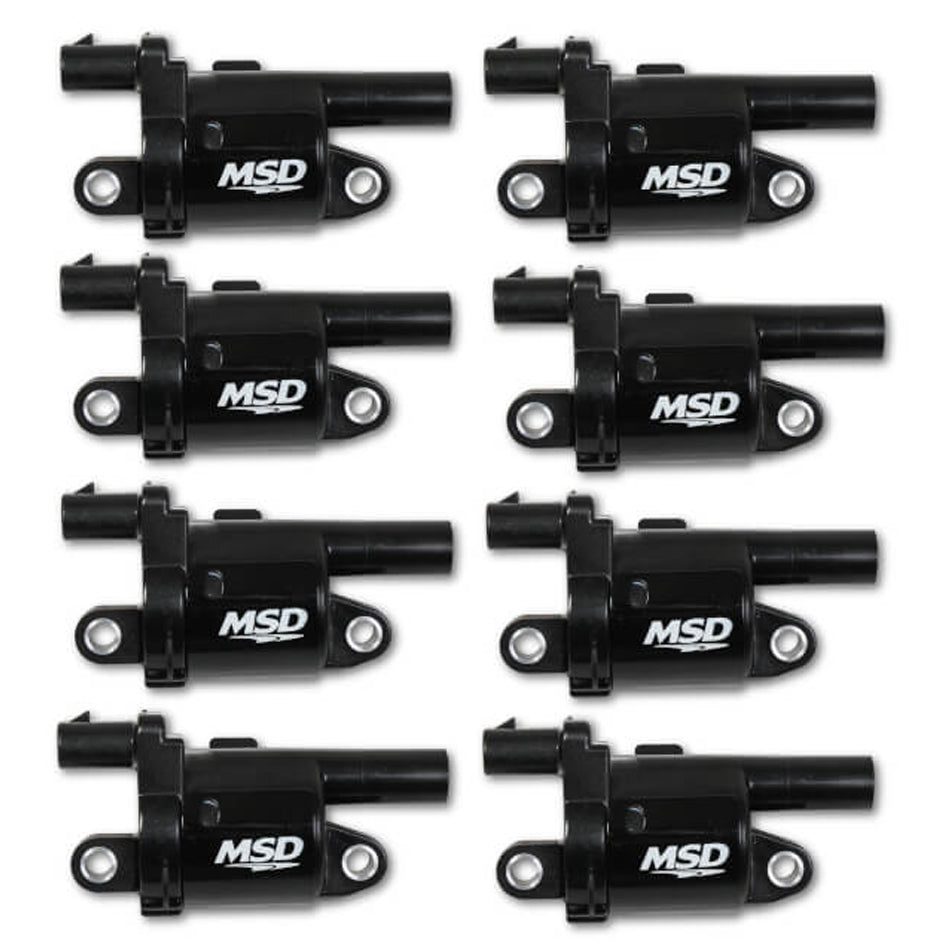 MSD Coil Black Round GM V8 2014-Up 8pk