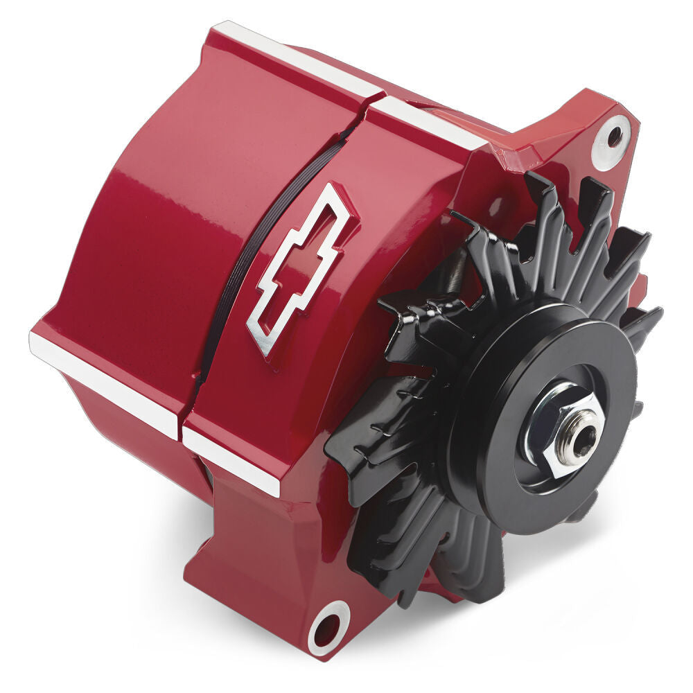 Proform Alternator Raised Bowtie Emblem Red