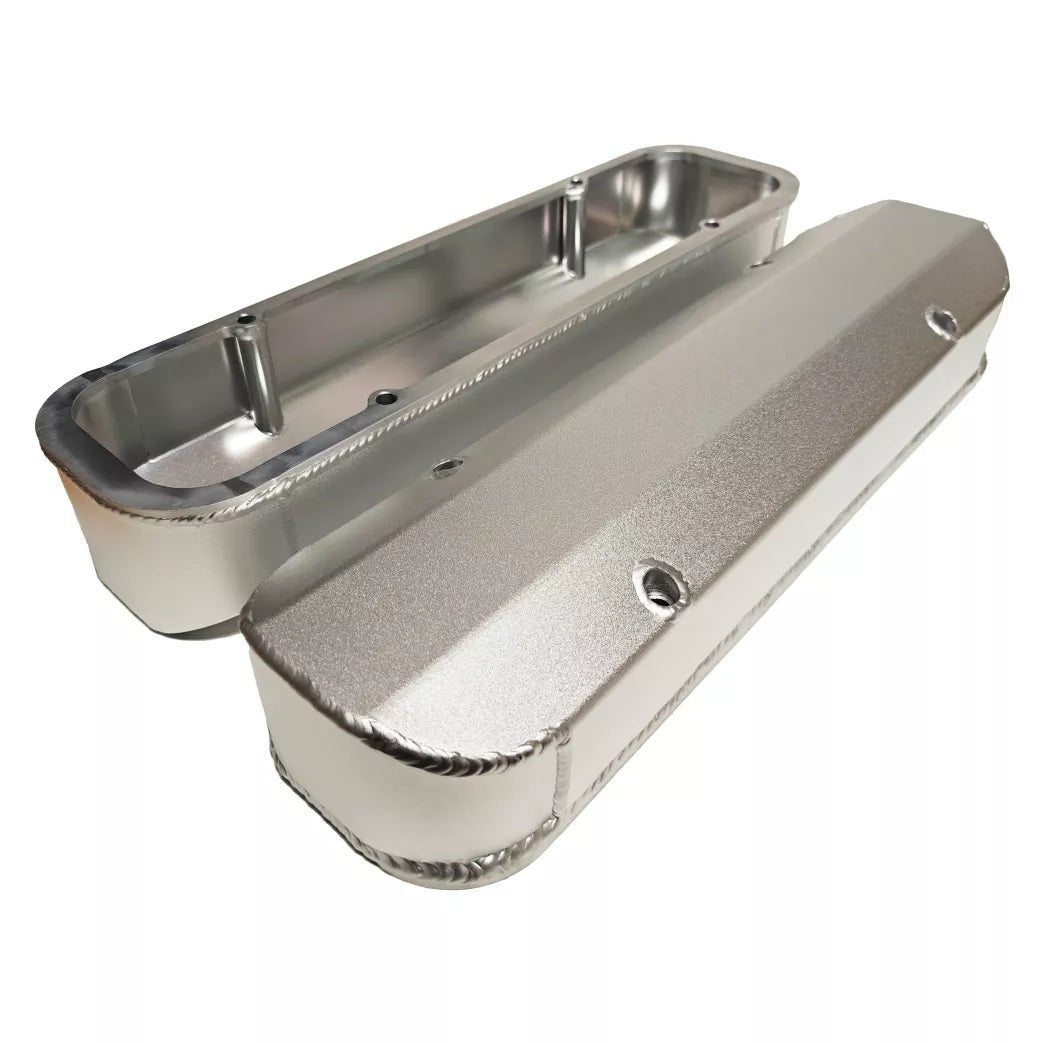 PRW Alum Fab Valve Cover Pont 301-455 Silver