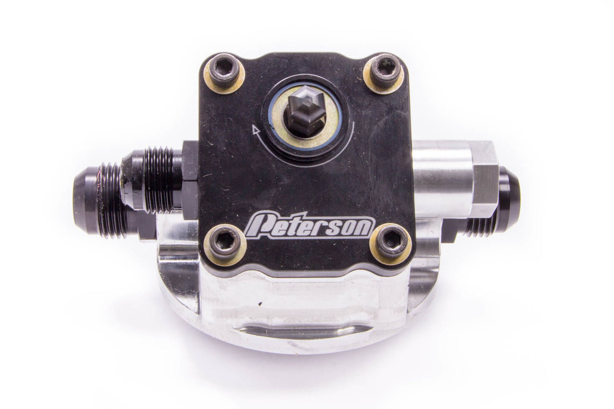 Peterson Fluid Systems Engine Primer Oil Filter Mount 10an Chevy L to R