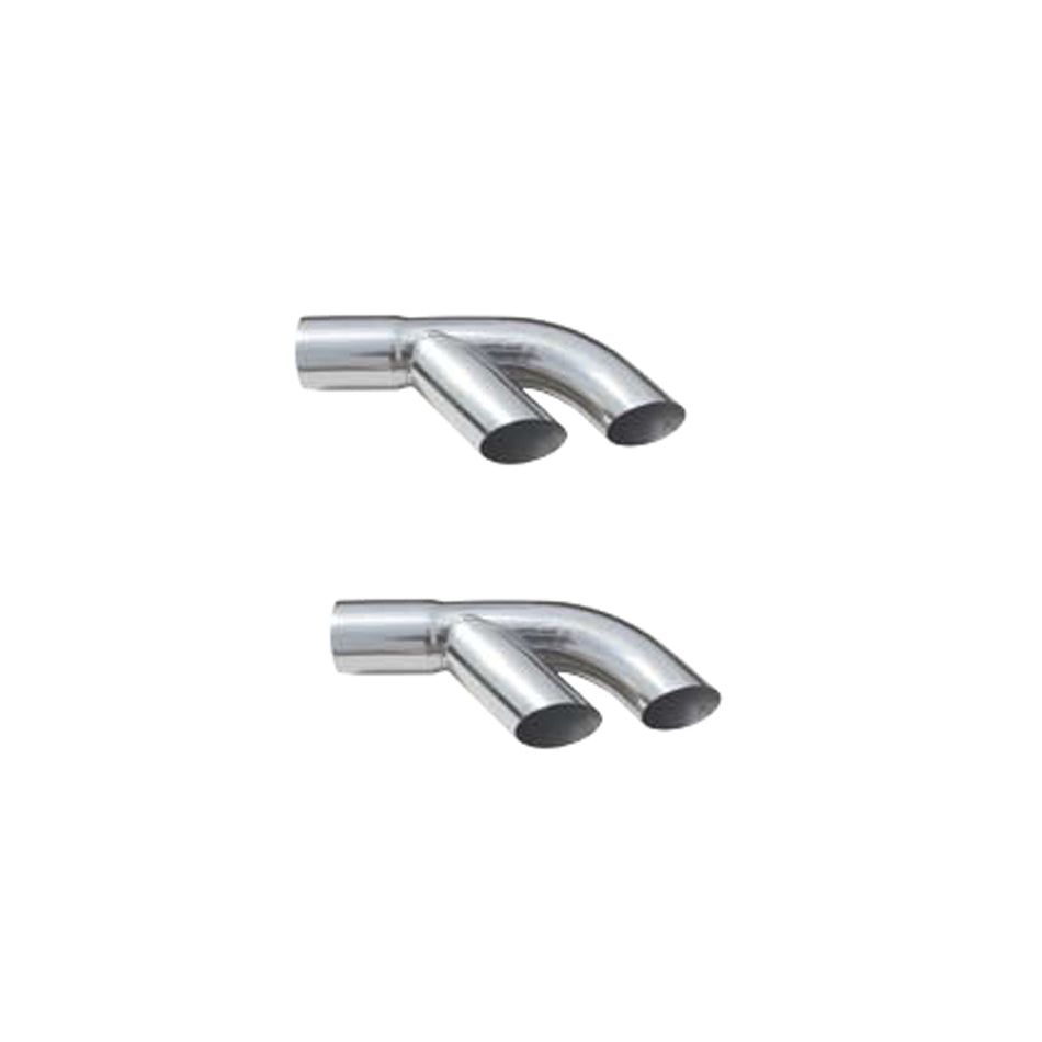 Pypes Performance Exhaust Exhaust Tip Slip Fit 3in to Dual 3in