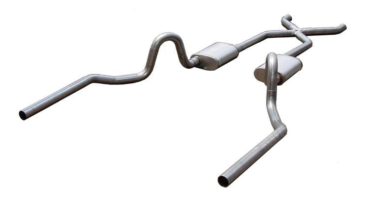 Pypes Performance Exhaust 64-72 GM A-Body 2.5in Crossmember Back Exhaust