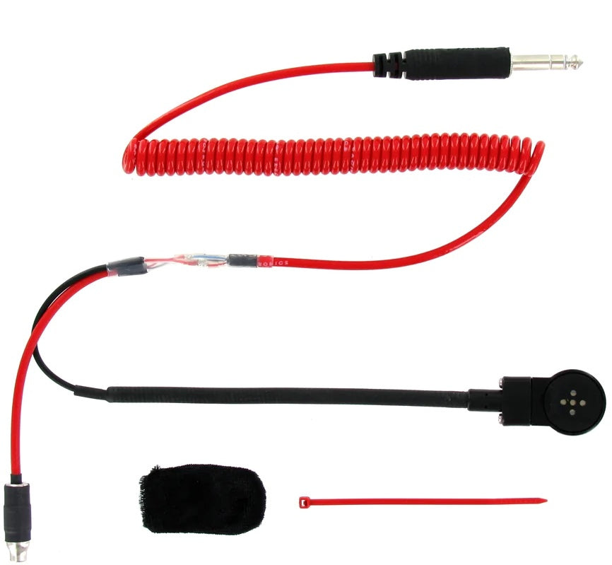 Racing Electronics Helmet Mic Kit Std Flex 3 Conductor