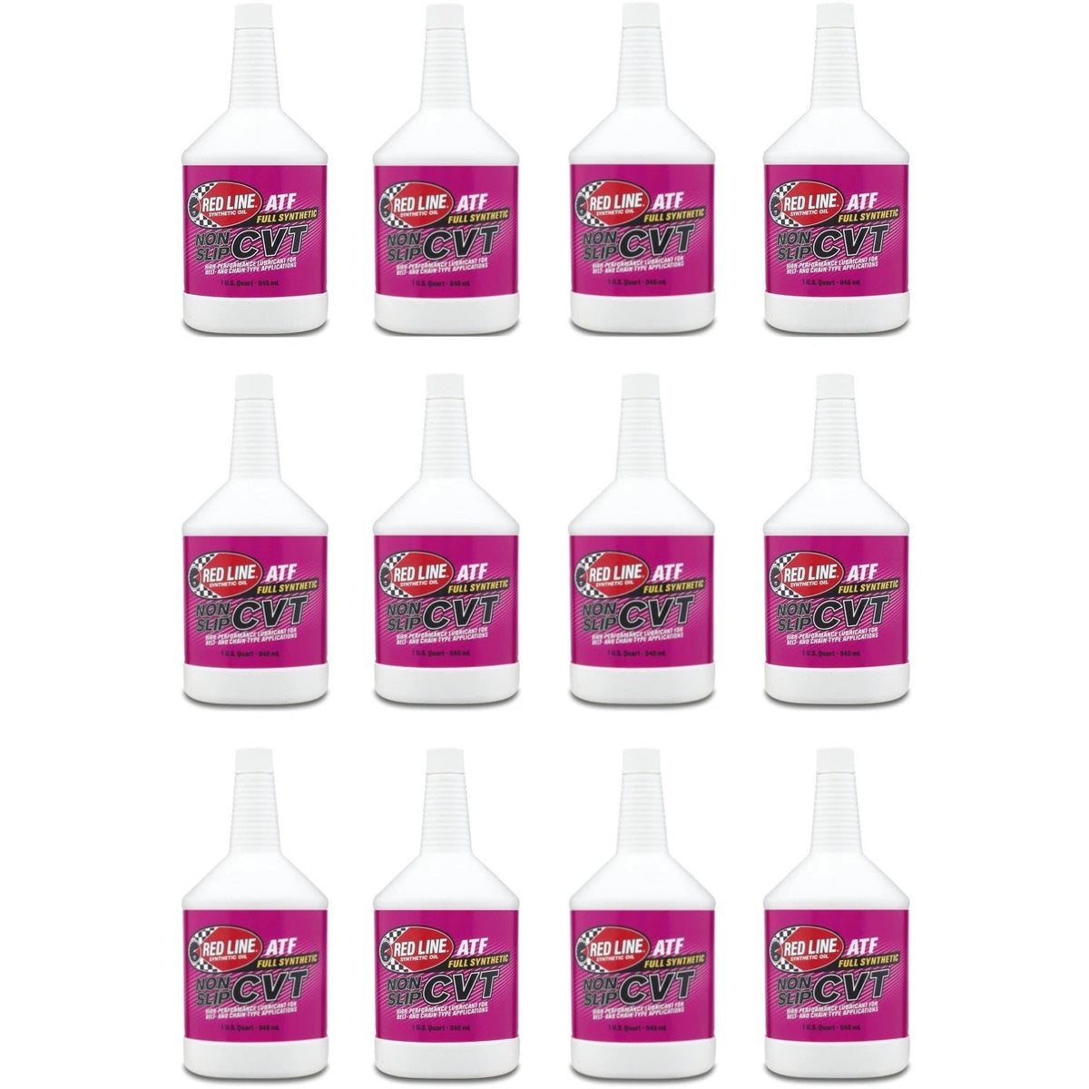 Red Line Non-Slip CVT Trans Fluid Case 12 x 1 Quart Bottle