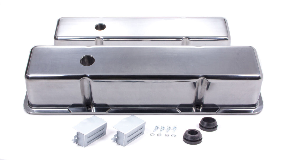 Racing Power Company SBC Alum Tall V/C Plain Polished