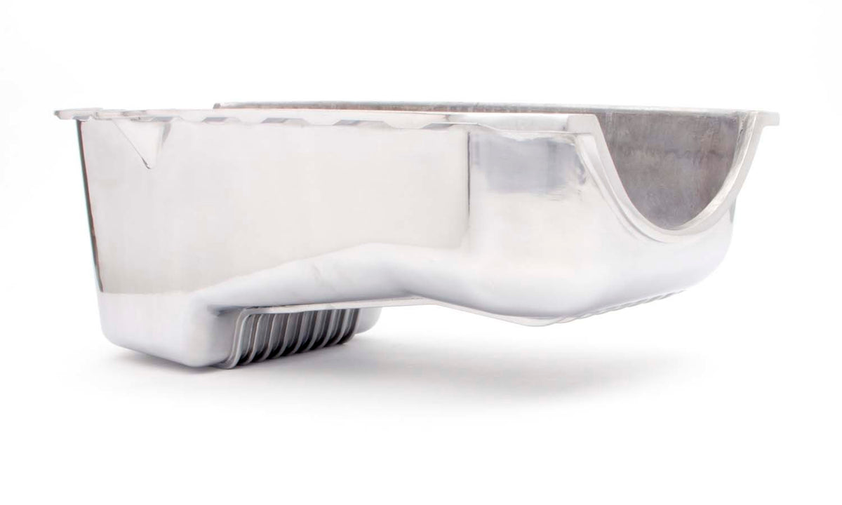 Racing Power Company 80-85 SBC Alum Stock Oil Pan Polished