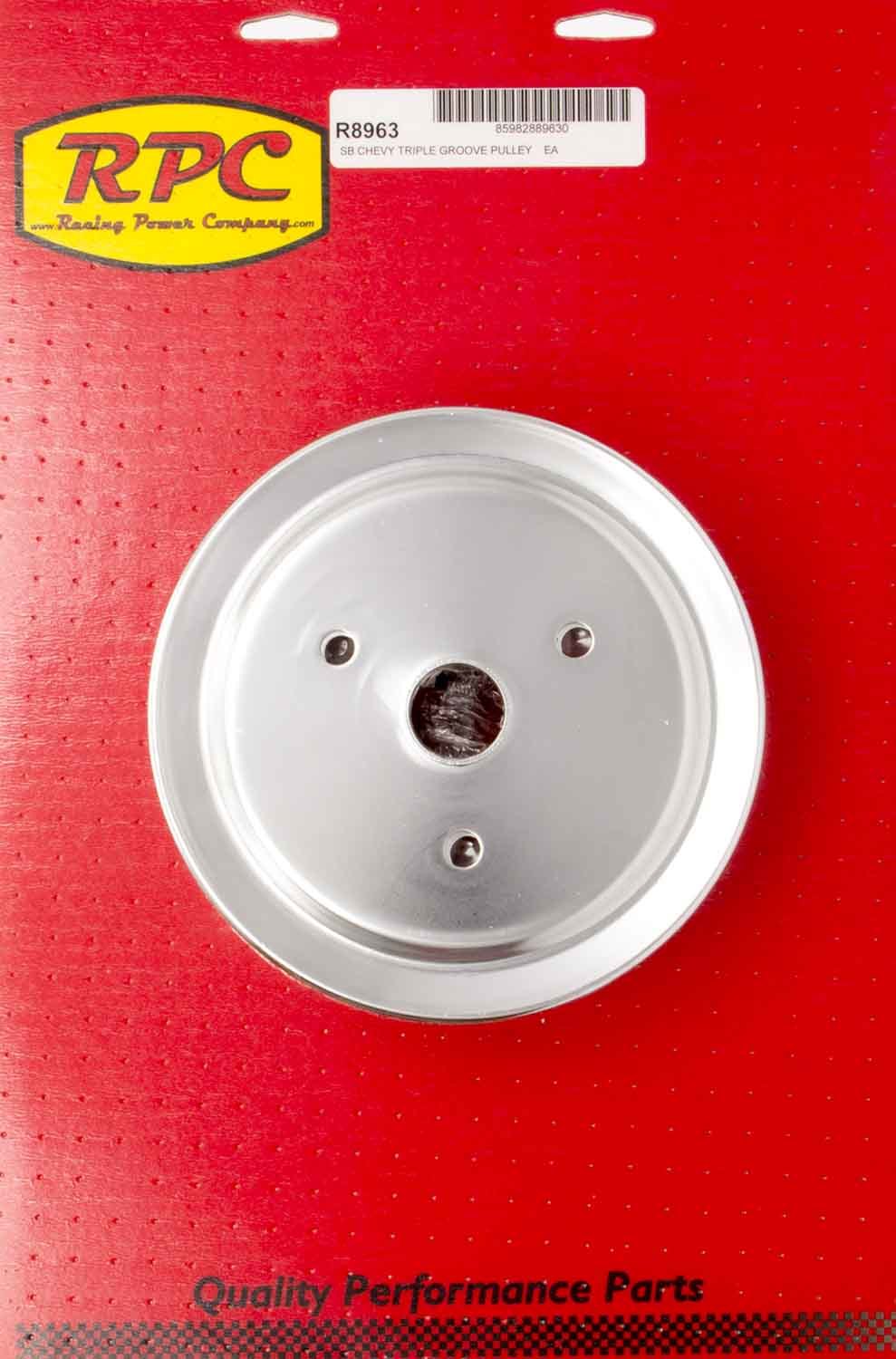 Racing Power Company SBC SWP 3 Groove Crank Pulley