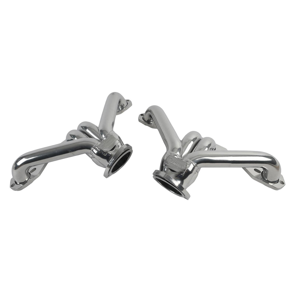 Sanderson SBC Block Hugger Headers Blueprint Silver Ceramic