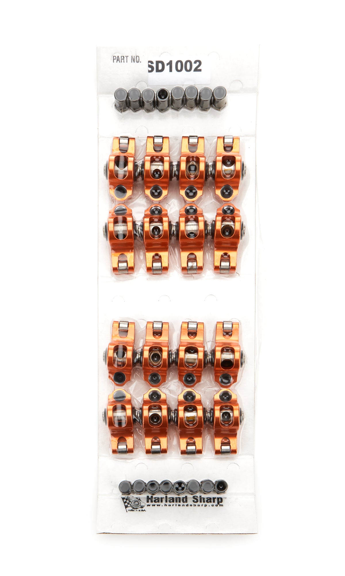 Sharp Rockers SBC Roller Rocker Arm Set 1.6 Ratio 3/8 Stud
