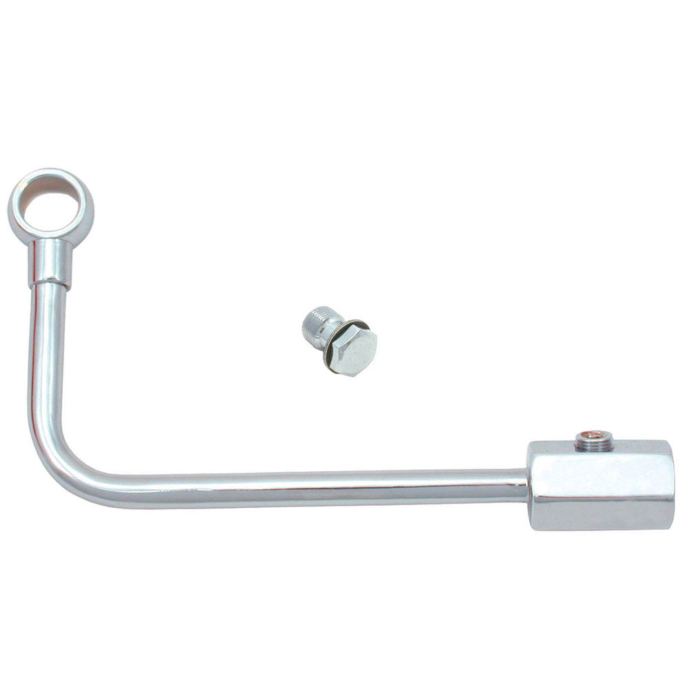 Spectre Single Feed Fuel Line W/ gauge Port 1/8in