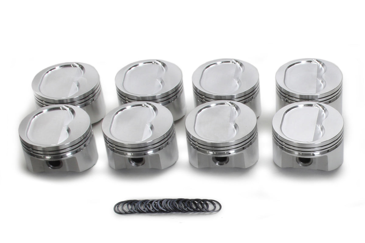 Sportsman Racing Products SBC Dished Piston Set 4.030 Bore -16cc