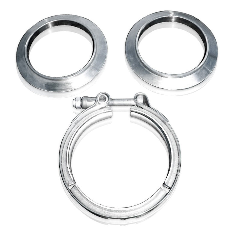 Stainless Works V-band kit 3in Kit Includes Clamp & Flanges