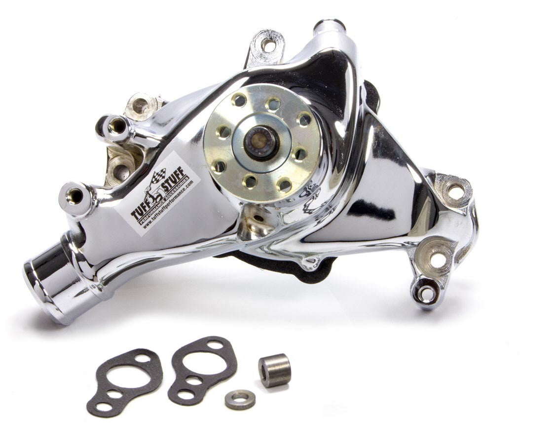 Tuff-stuff 69-96 SBC Water Pump Long Chrome SuperCool