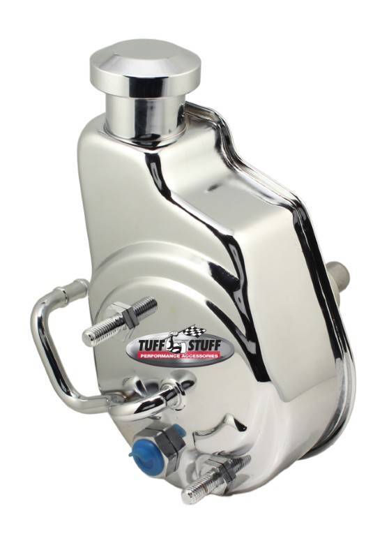 Tuff-stuff Power Steering Pump GM Saginaw LS Trucks Chrome