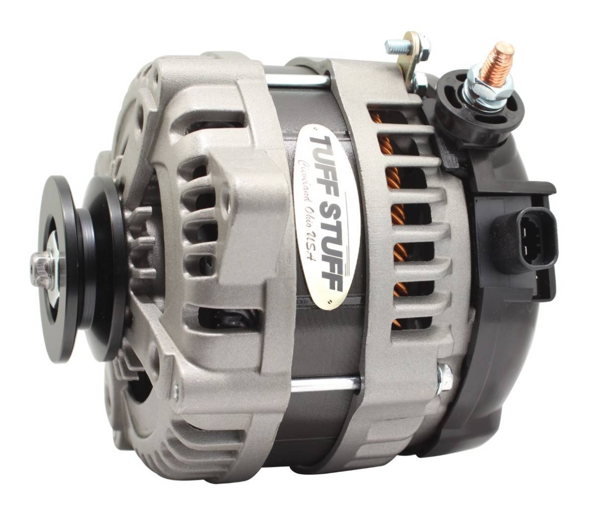 Tuff-stuff 225 MAX AMP Alternator 1-Groove 1-Wire Cast