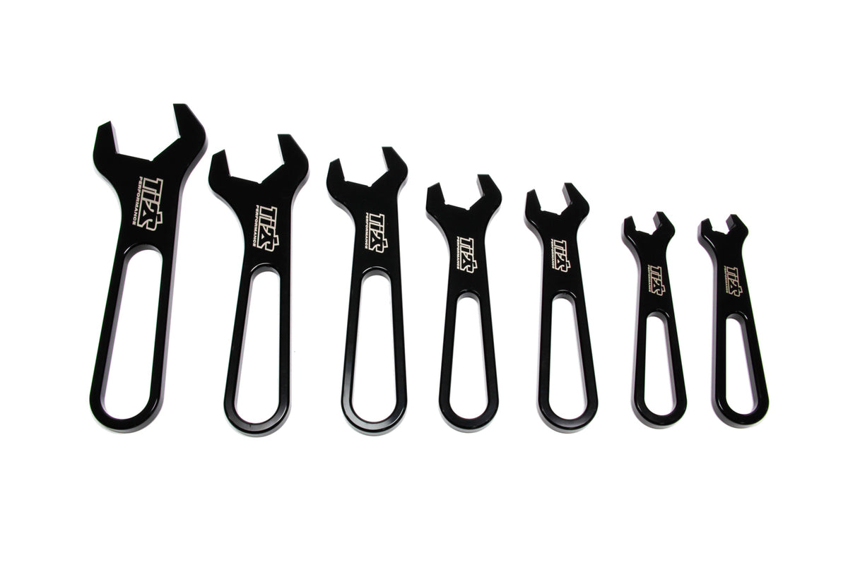 Ti22 Performance AN Wrench Set Aluminum -3 Through -16 Black