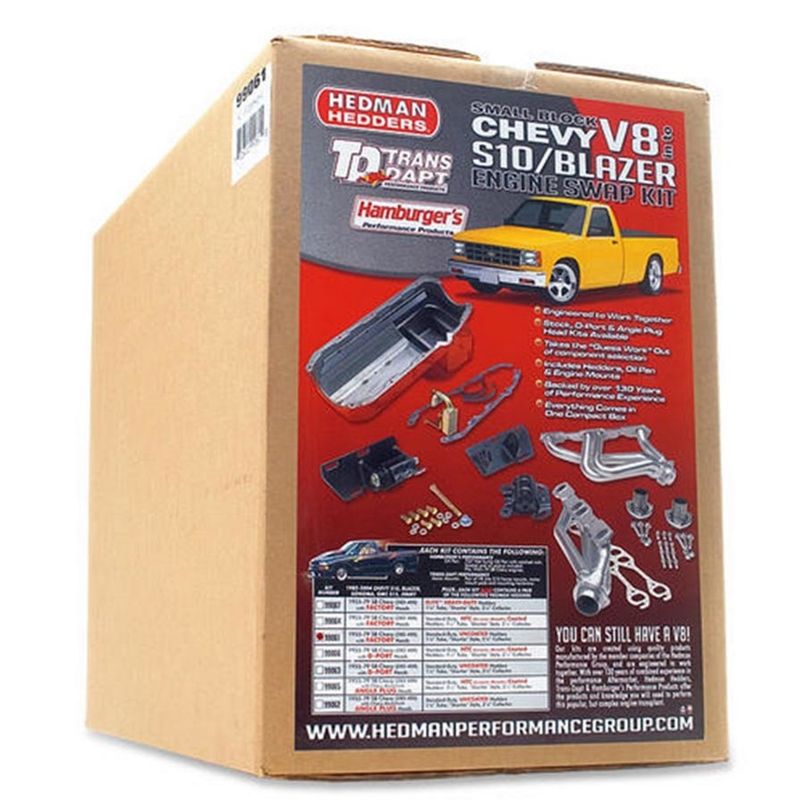 Trans-dapt S10 Swap-In-A-Box Kit Complete V8