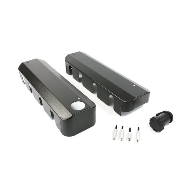 Top Street Performance Black Fab Aluminum LS Coil Covers