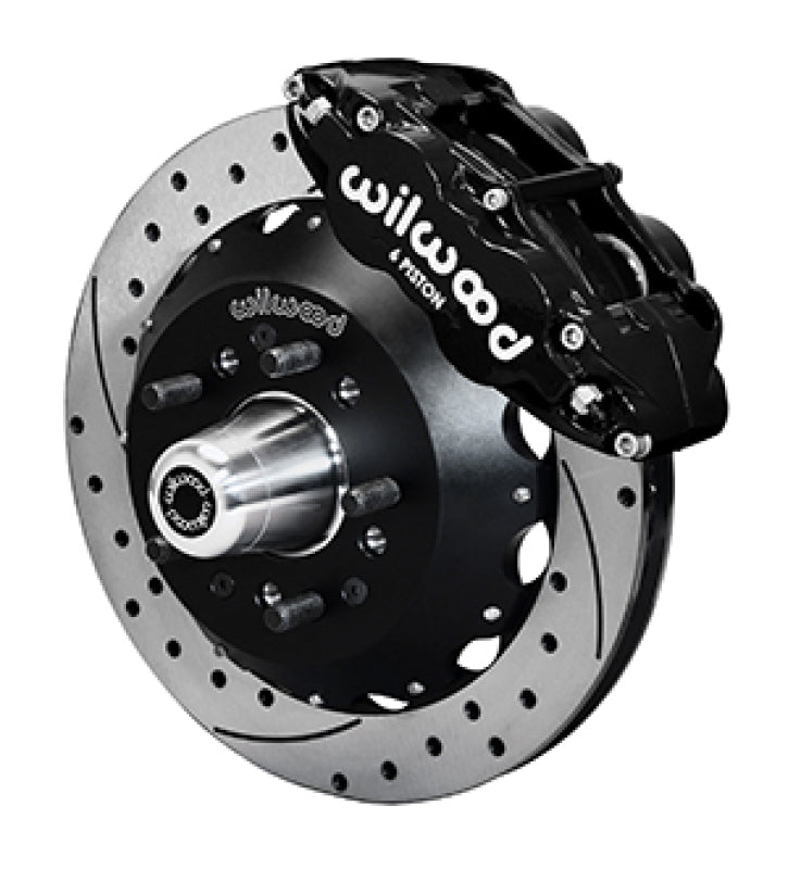 Wilwood 65-68 Chevrolet Impala W/ Drum Spindle FNSL6R - 12.88 inch Venter GT Rotor Drilled