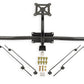 BMR 14-19 Chevrolet Corvette C7 Bolt-On Parachute Mount - Black Hammertone