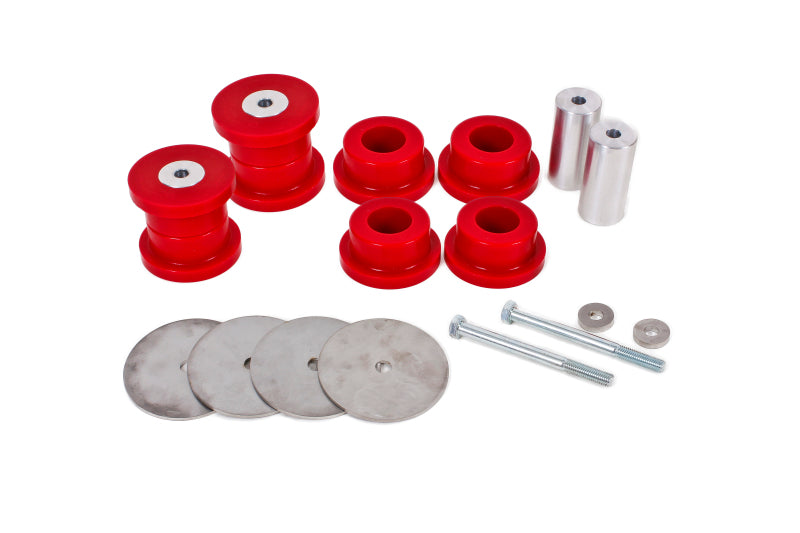 BMR 16-17 6th Gen Camaro Rear Cradle Bushing Kit (Polyurethane) - Red